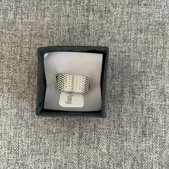 Sterling Silver Thick Mesh Band - Picture 7 of 7